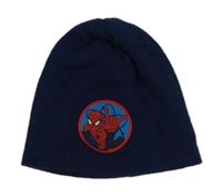 Tmavomodrá pletená čapica so Spider-manem MARVEL