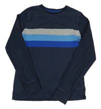 Tmavomodré tričko s pruhmi zn. Next