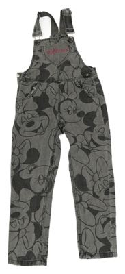 Šedé riflové laclové kalhoty s Minnie Disney