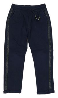 Tmavomodré tepláky s pruhem C&A