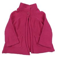 Tmavoružový prepínaci sveter lupilu