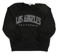 Čierna mikina s nápismi SHEIN