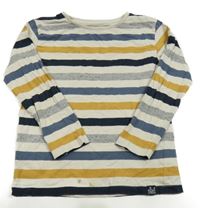 Smetanovo-pruhované tričko BASEFIELD