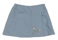 Modrá vlnená zavinovací sukňa Prénatal