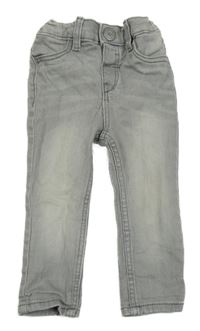 Světlešedé skinny rifle H&M