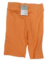 Nové - oranžové rebrované legínové kraťasy PRIMARK