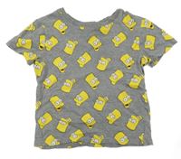 Sivé melírované tričko s Bártem H&M