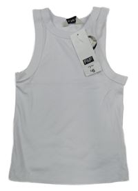 Nové - biely rebrovaný top F&F