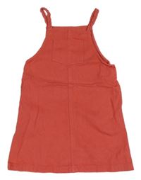Jahodové rifľové šaty s vreckom M&S