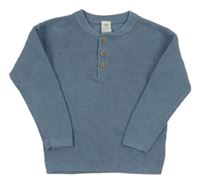 Modrý sveter s gombíkmi H&M