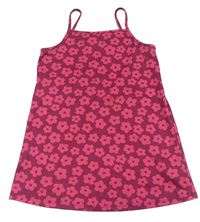 Vínové kvetované šaty Primark
