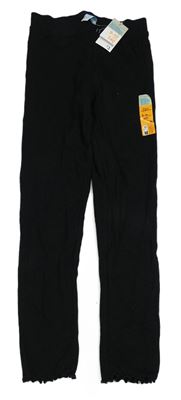 Čierne rebrované legíny Primark
