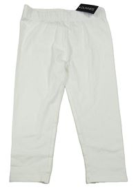 Nové - Biele capri legíny Dunnes