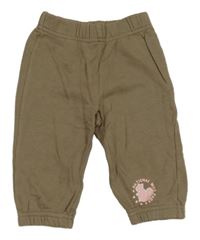 Hnědé tepláky s veverkou C&A