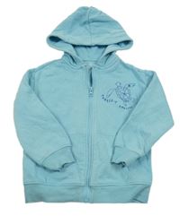 Modrá prepínaci mikina s korytnačkou a kapucňou M&S