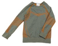 Khaki melírované spodné tričko Lupilu