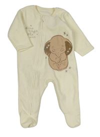 Krémový fleecový overal s Dumbem George