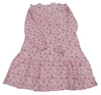 Ružové ľahké šaty so srdiečkami Alive