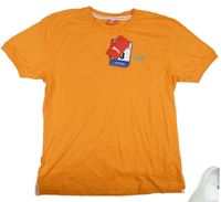 Nové - Oranžové tričko s logem Slazenger