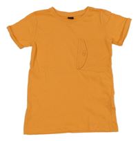 Oranžové tričko s vreckom