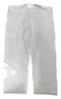 Biele capri legíny s čipkou H&M