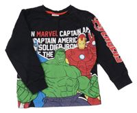 Čierno-farebná mikina s Avengers St. Bernard
