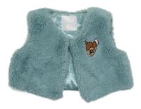 Zelená kožušinová podšitá vesta s Bambim Primark