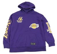 Fialová mikina s nápisy a kapucí - Lakers - NBA Primark
