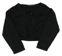 Čierne trblietavé svetrové bolerko Next