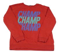 Červená mikina s nápismi George