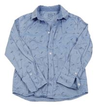 Modrá košile s tukany C&A