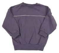 Fialová mikina s pruhom George