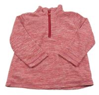 Ružová melírovaná fleecová mikina Topolino