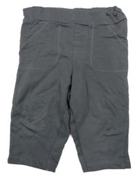 Tmavosivé tepláky s vreckami