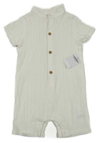 Nové - bílý lehký kraťasový overal George