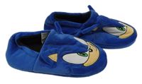 Nové - modré plyšové bačkory - Sonic vel. 36