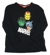 Černé triko s Marvel