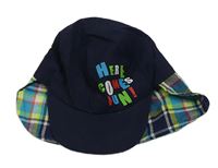 Tmavomodro-zelená šiltovka s nápisom Kids