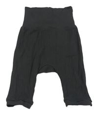 Antracitové žebrované legíny H&M