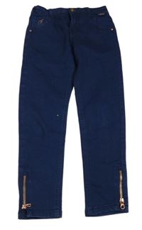 Tmavomodré skinny rifle so zipy zn. Baker