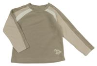 Béžovo-biela fleecová mikina s dinem George