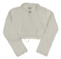 Biele svetrové bolerko