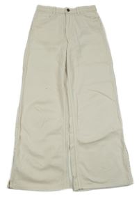 Smetanové široké rifle H&M