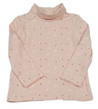 Světlerůžový květovaný rolák C&A