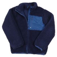 Tmavomodrá huňatá podšitá bunda Pepperts