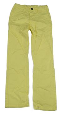Žluté plátěné kalhoty Kids