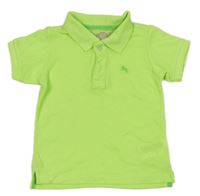 Neonově zelené polo tričko H&M