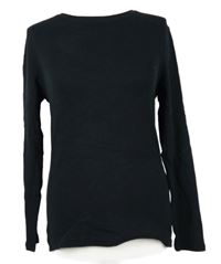 Dámské černé žebrované triko M&S