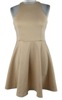 Dámske pudrové kolové šaty AX