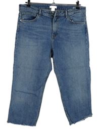 Dámské modré capri rifle H&M